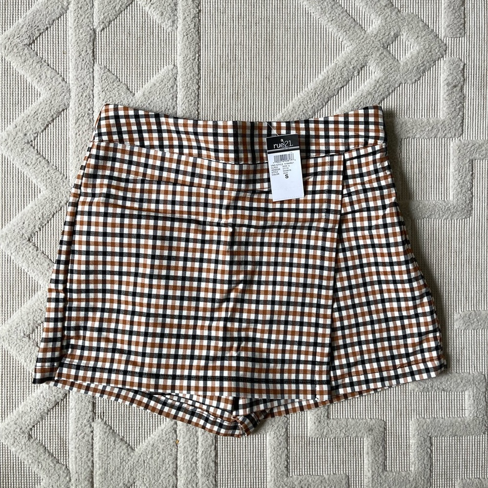 Plaid skort